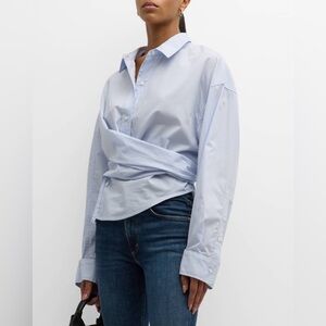 Citizens of humanity Vienna wrap shirt Blue size S Small